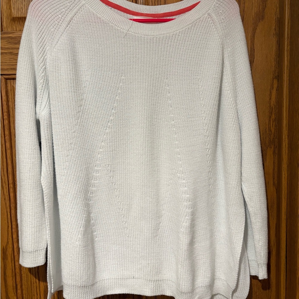 Classic White Crew Neck Sweater
